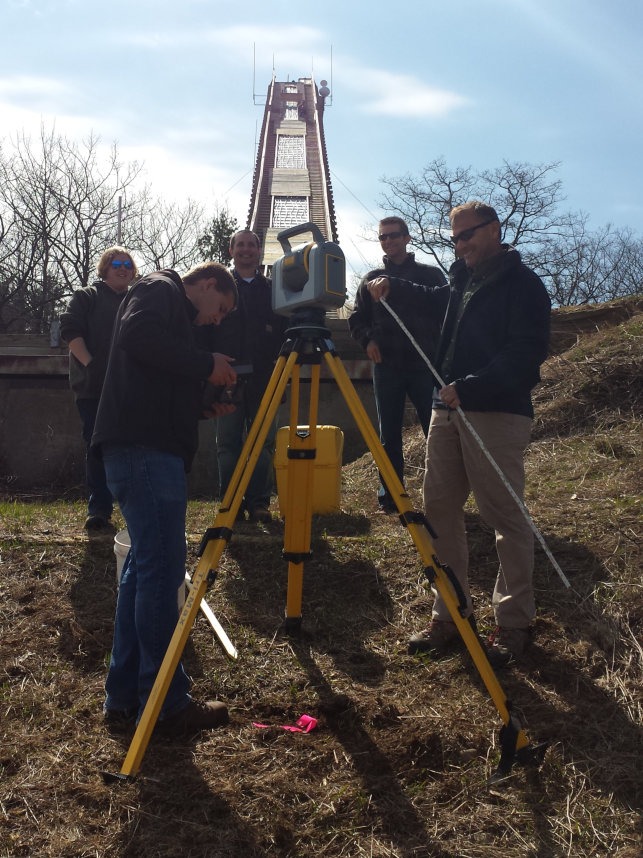 Coleman Engineering Surveying team Coleman Engineering surveying team working at ski jump
