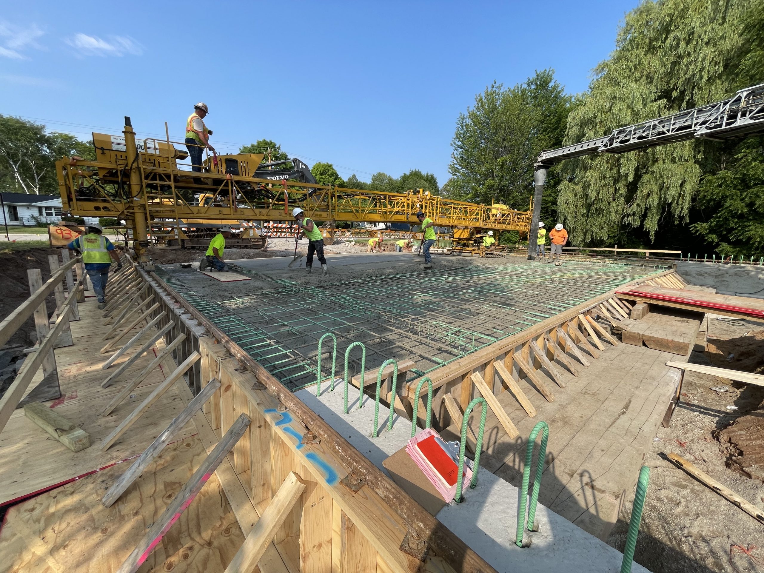 WisDOT Chantel Street Beaver Dam Creek Bridge Deck Pour WisDOT Chantel Street Beaver Dam Creek Bridge Deck Pour