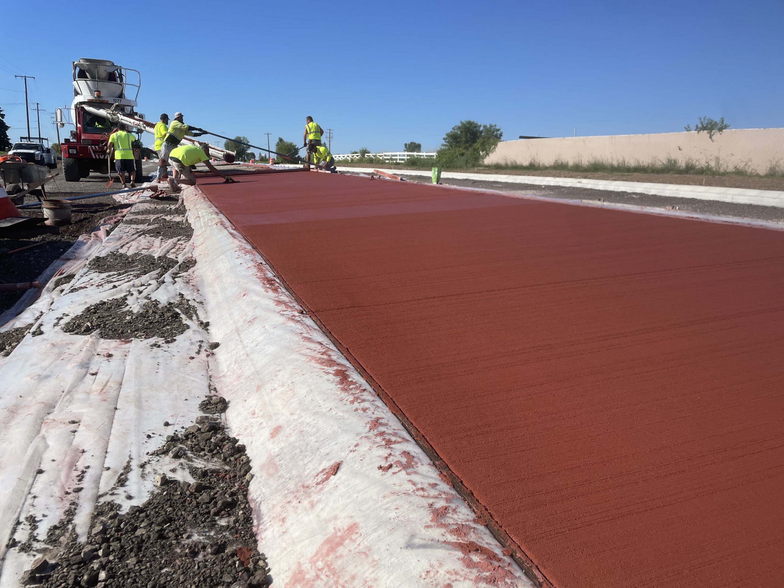 WisDOT STH 76 and School Rd Roundabout - Concrete Pour WisDOT STH 76 and School Rd Roundabout - Concrete Pour