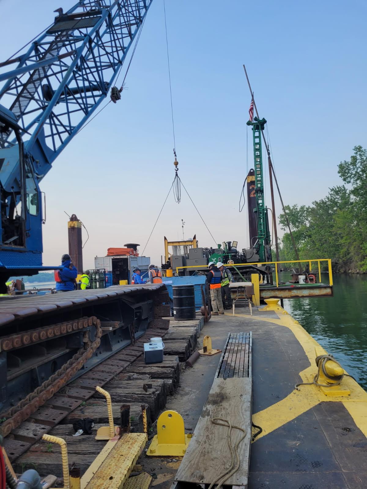 Drill on a ship Drill on a ship
